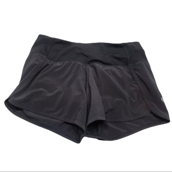 Lululemon Run Times Short II 4” Inseam Black Size 4 Womens - Picture 2 of 8